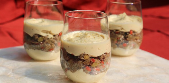 The ‘Overnight Sensation’ Chia Seed Pudding & Cashew Cream Topping